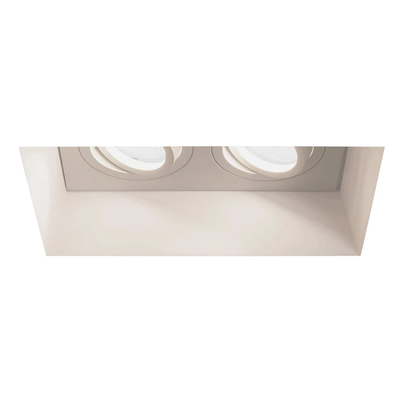 Astro Blanco Twin Adjustable Indoor Downlight (Plaster), GU10 LED Lamp, Designed in Britain - 1253006-3 Years Guarantee