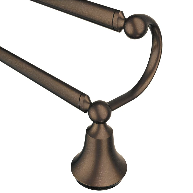 Moen YB5222ORB Wynford Double Towel Bar, 24", Oil Rubbed Bronze