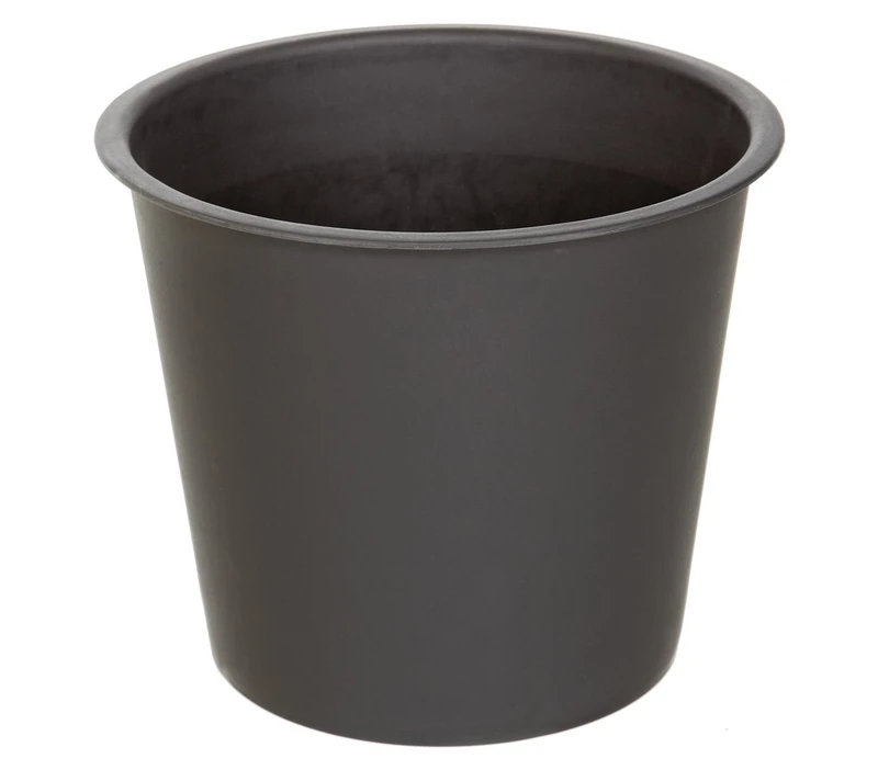 Dehner Universal planter, Ø 44 cm, height 38 cm, black plastic - Image 1