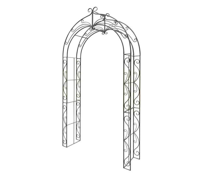 Dehner Melina Rose Arch Approx. 244 x 134 x 38 cm Metal Brown - Image 1