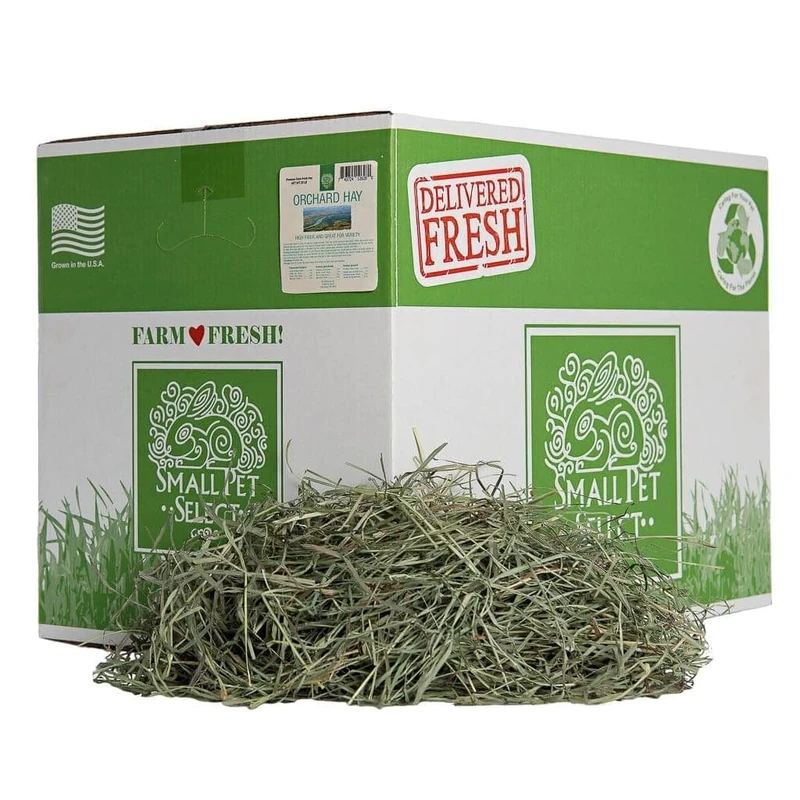 Small Pet Select Orchard Grass Hay Pet Food for Rabbits, Guinea Pigs, Chinchillas and Other Small Animals, Premium Natural Hay Grown in The US, 20lb (9.07kgs)