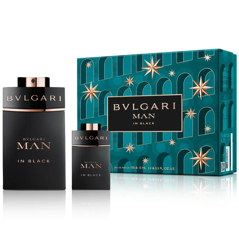 Bvlgari Man In Black by Bvlgari for Men - 2 Pc Gift Set 3.4oz EDP Spray, 0.5oz EDP Spray