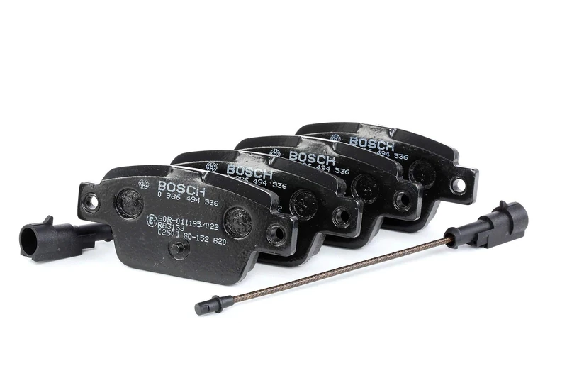 Bosch Brake Pads Set, Low-metallic, Rear, 0 986 494 536, ECE R90 Certified, 1 Year Warranty