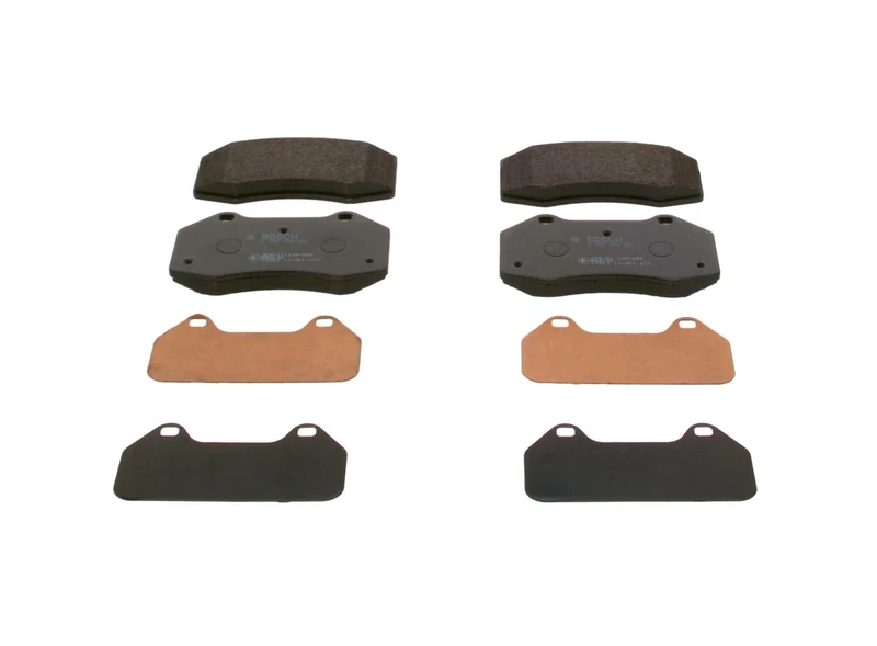 Bosch BP1472 - Brake Pads Car Front Axle - Bosch Quality - Reduced Noise and Dust - ECE-R90 Certified - Copper-Free - 1 Set of 4 Pads - Image 1