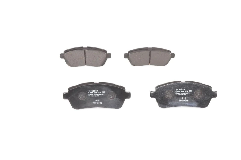 Bosch BP1495 - Brake Pads Car Front Axle - Bosch Quality - Reduced Noise and Dust - ECE-R90 Certified - Copper-Free - 1 Set of 4 Pads