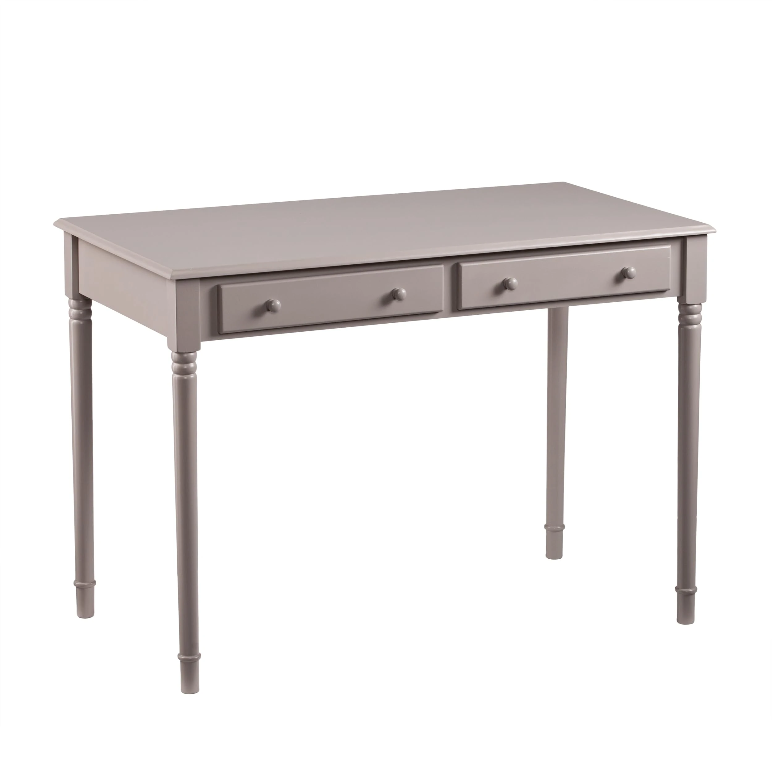 Southern Enterprises SEI Janice 2-Drawer Writing Desk, Gray