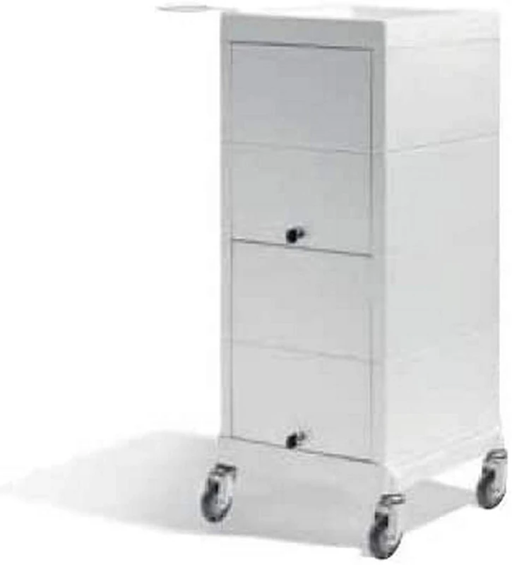 Sibel Discrete Lockable Hairdresser Trolley, White, 10.5 kg 5412058184123