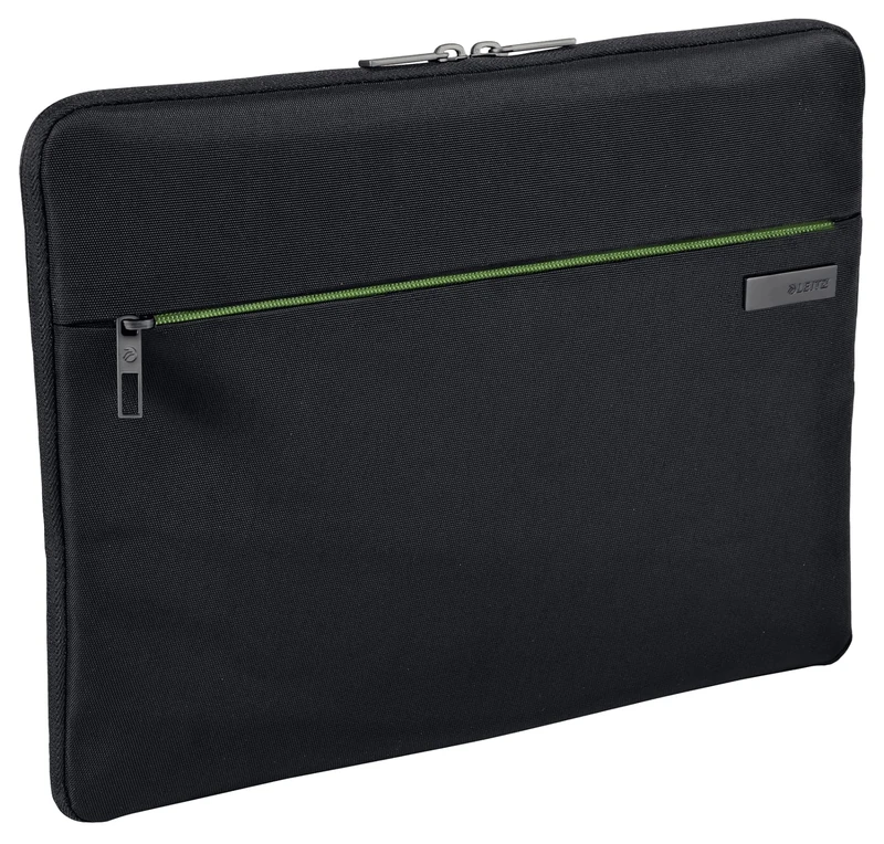 Leitz 15.6 Inch Laptop Sleeve Fleece Lined Smart Traveller Range, Black - Image 1