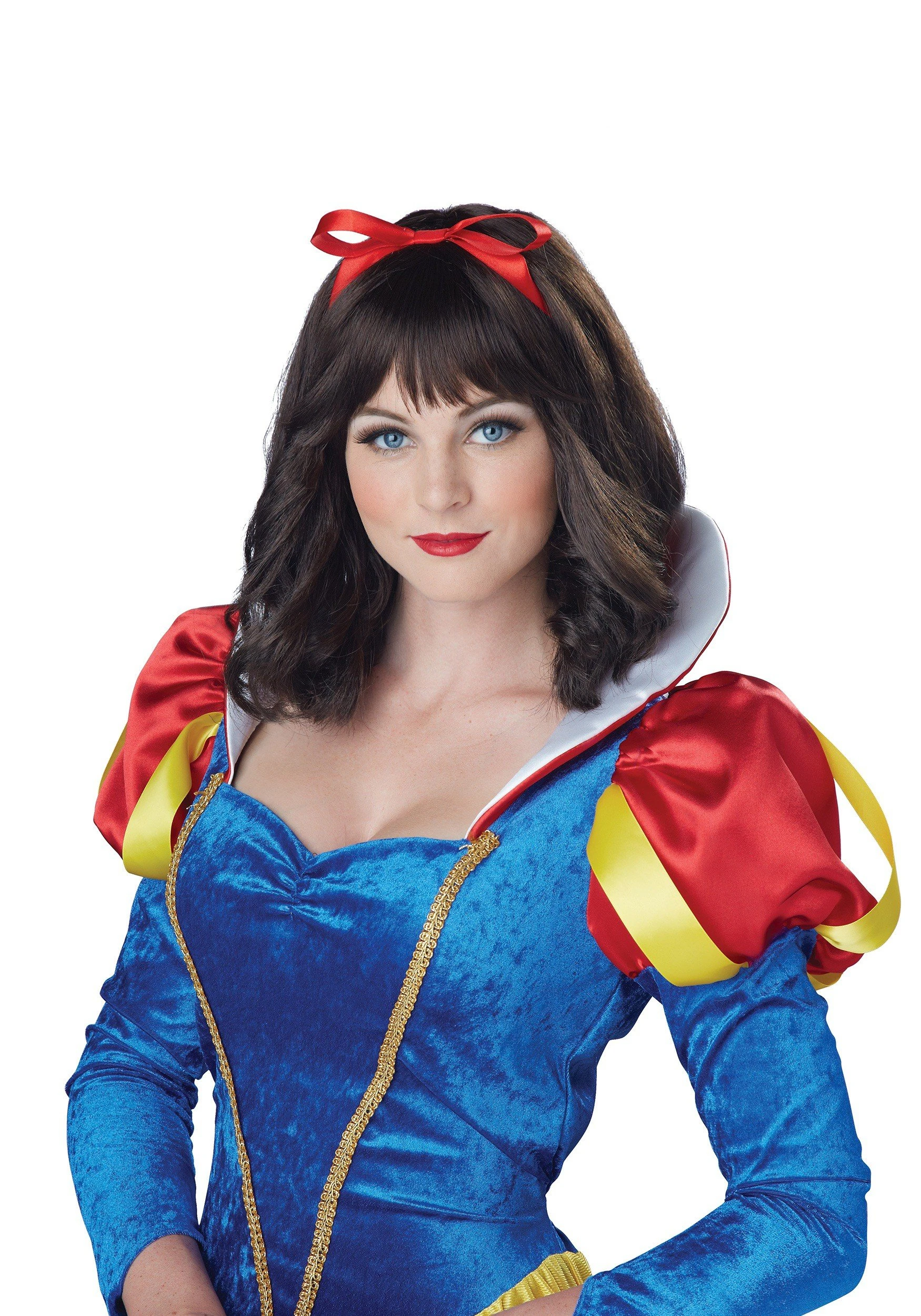 Snow White Wig Ladies Fancy Dress Fairytale Book Womens Adult Costume Wig