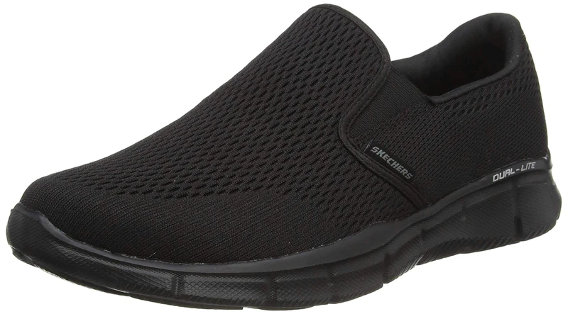 Skechers Men's Equalizer Double Play Fitness Shoes, Black, 9.5 UK