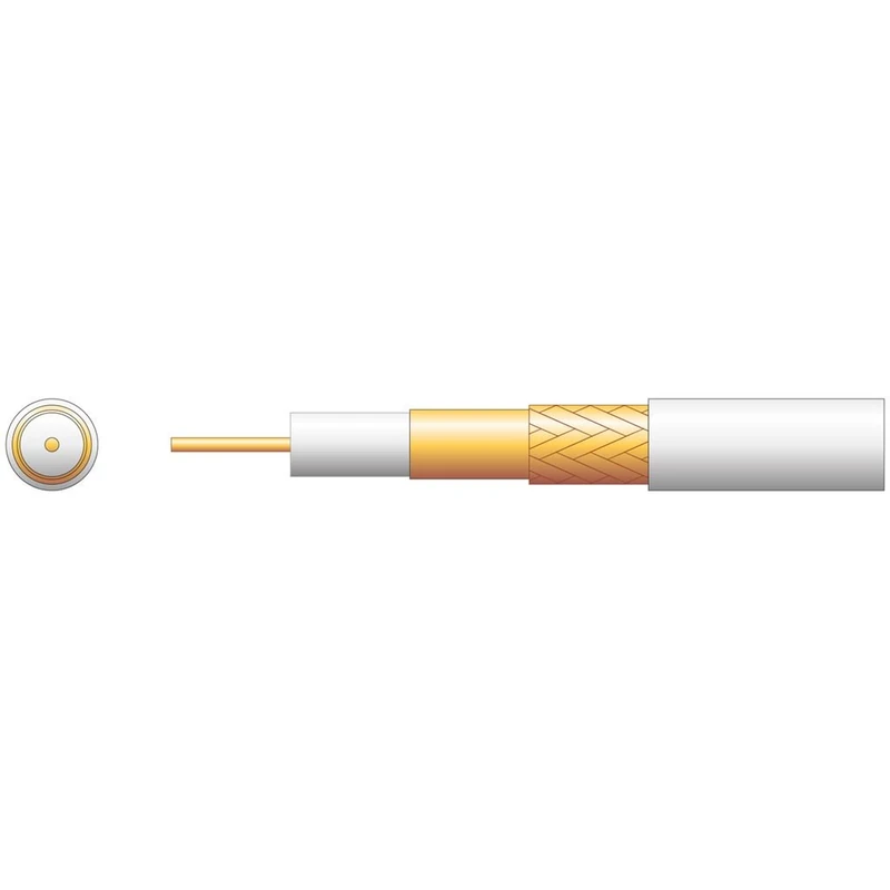 Coaxial Cable For Satellite & Cable TV installations - 100m White - Image 1