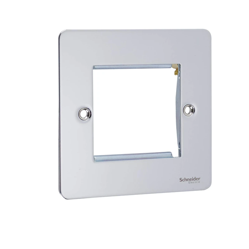 Schneider Electric - Ultimate flat plate (UFP) Removable front plate for ease and efficient decorating. - Wiring Devices Polished Chrome - GU8260PC