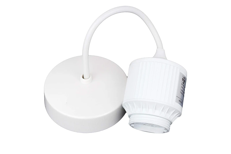 Schneider Electric Exclusive - Ceiling Pendant Light Fitting with 6 Inch Flex, Pre-Wired, Bayonet Bulb Base, 13 W, GESPEND613, White - Image 1