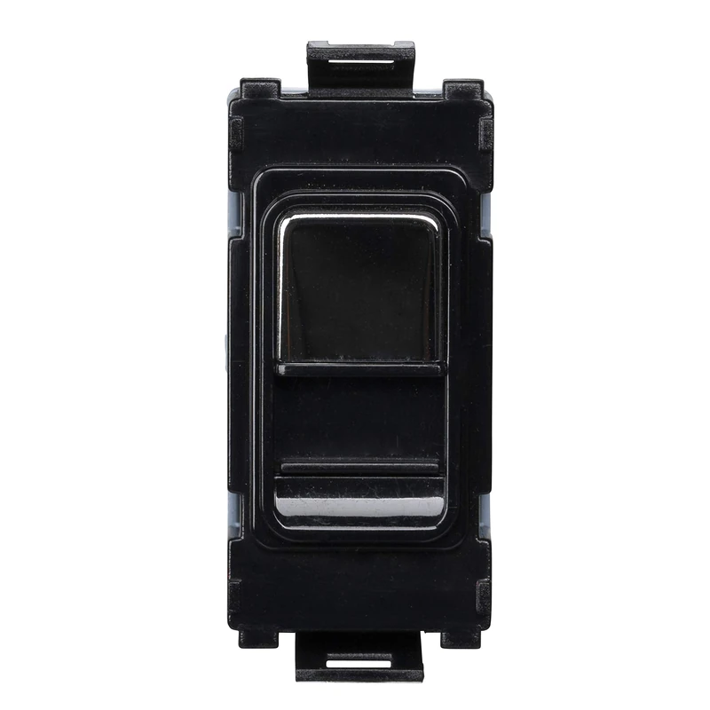 Schneider Electric Ultimate Grid - Single Telephone Socket, Master, GUGTELMBMS, Polished Chrome with Black Insert, Pack of 6