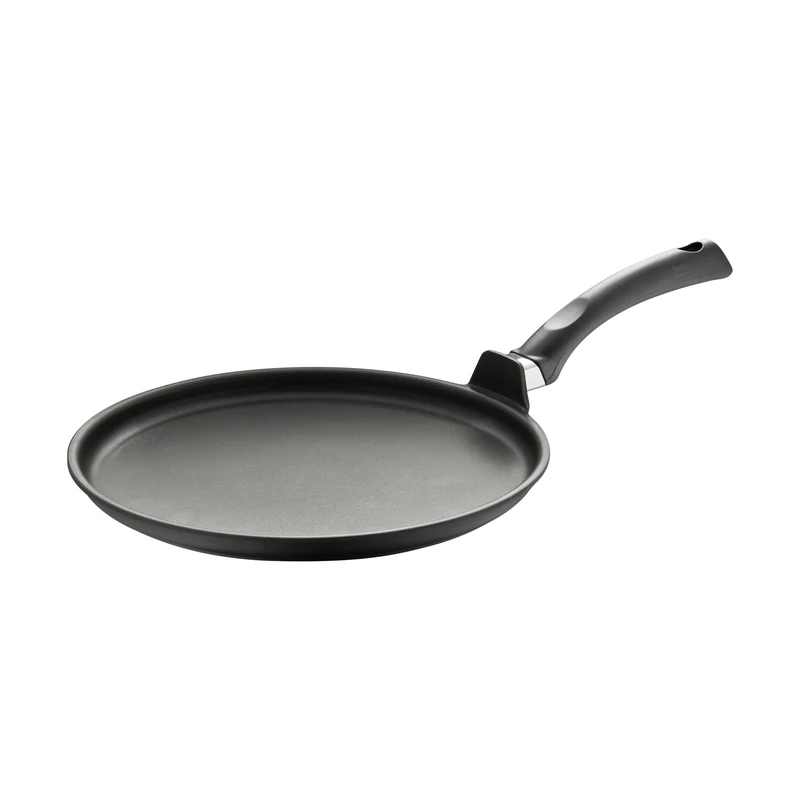 Berndes 011288 Crêpe Pancake Pan, Non-Stick, Flat Edge, 28 cm, Black