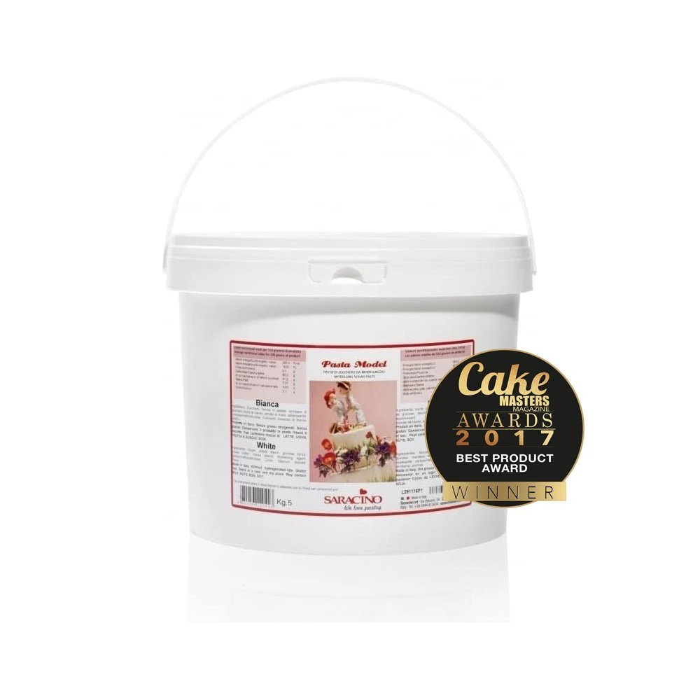 SARANICO We love pastry Sugar Paste Model White Modelling Paste 1 kg Gluten Free Made in Italy