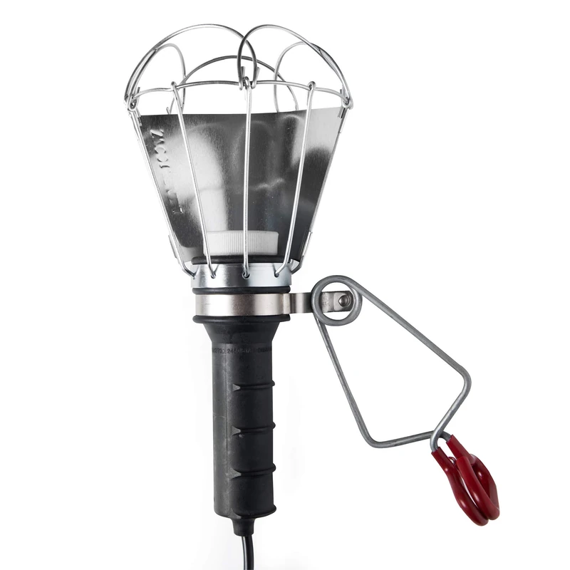 FAMATEL Portable Rubber Lamp | Work Lamp | 100W | with 5m Cable | E27 Bulbs | CE Certified Product | Black - Image 1