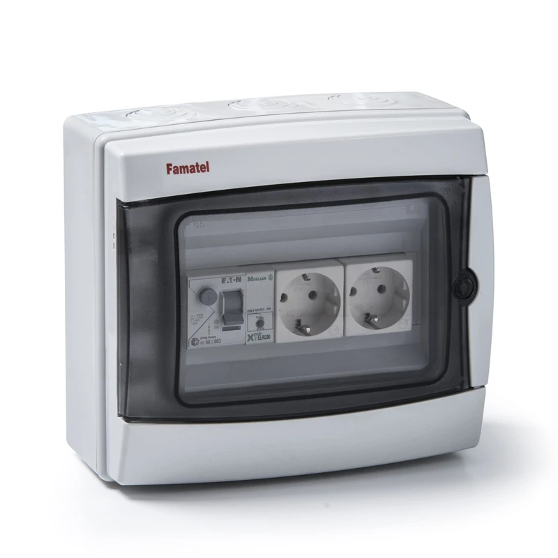 FAMATEL 3908-T.1 IP65 Power Cabinet 2 Power Points TTL+Differential+Signal Lamp