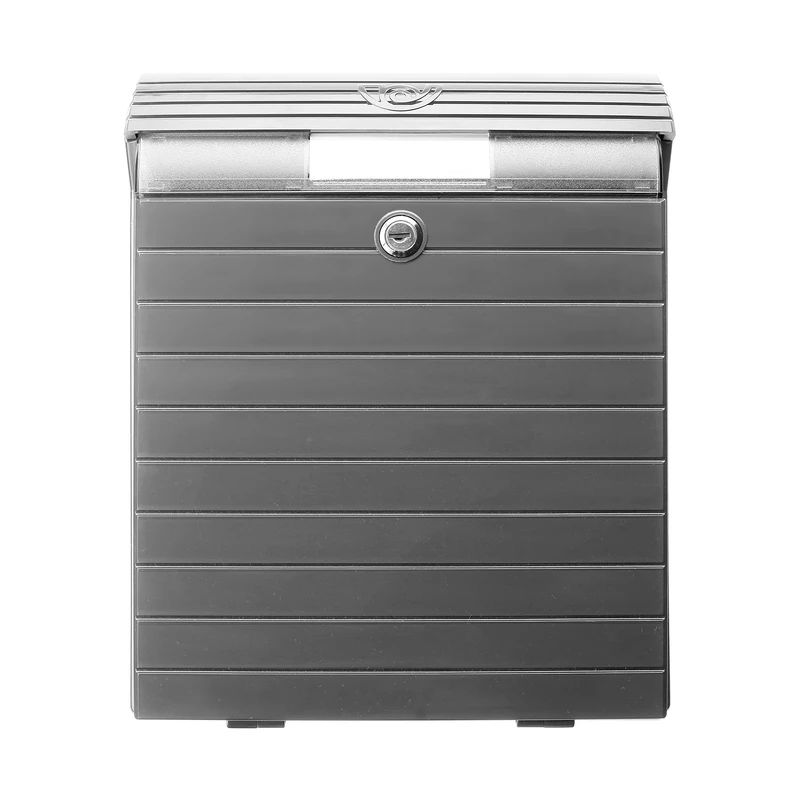 TATAY Outdoor mailbox, large size, anthracite grey colour, very resistant, waterproof and with ideal capacity for newspapers and magazines.