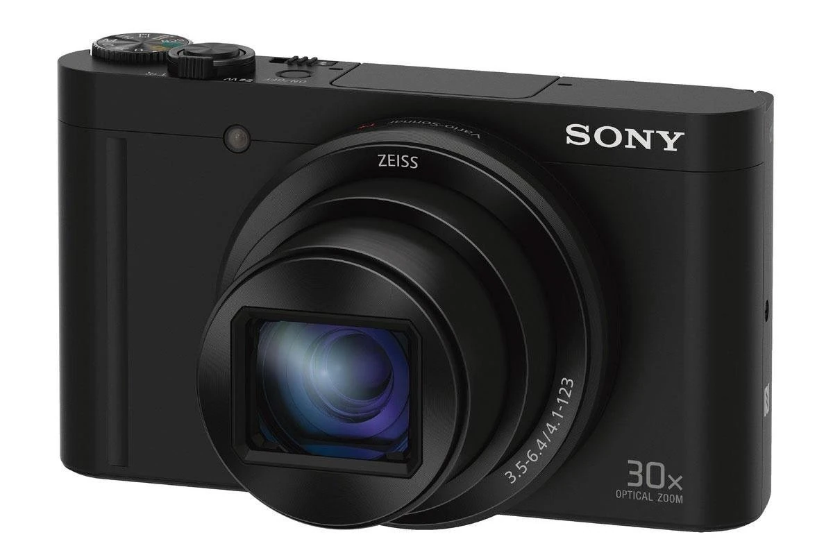 Sony DSC-WX500 Digital Compact High Zoom Travel Camera with 180 Degrees Tiltable LCD Screen (18.2 MP, 30 x Optical Zoom, Wi-Fi, NFC) - Black