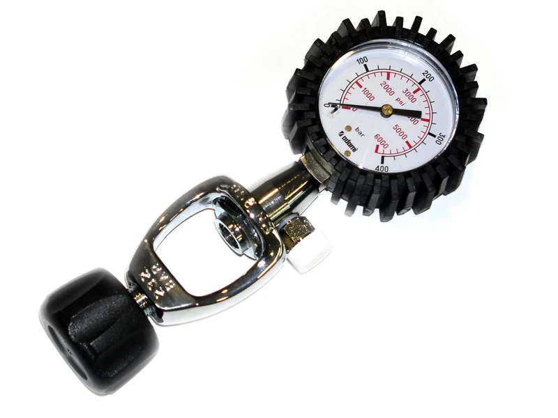 Cressi – External HP Pressure Gauge, Colour DIN