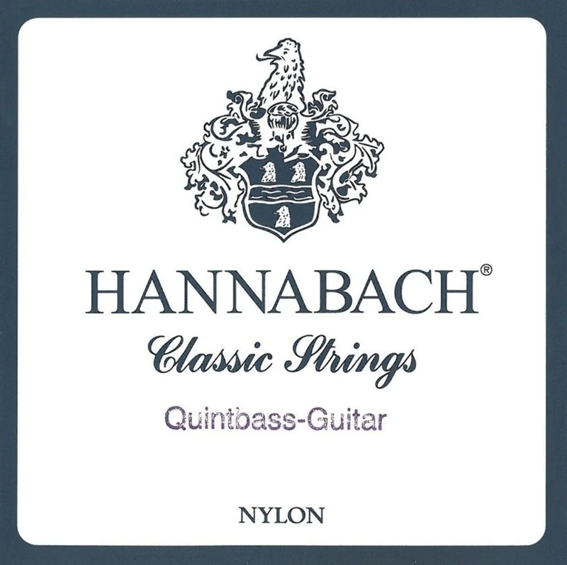 Hannabach Classical Guitar Strings Series 840 Medium Tension for Quintbass Guitar, scale 740-750 mm - set of 6 strings - 840MT