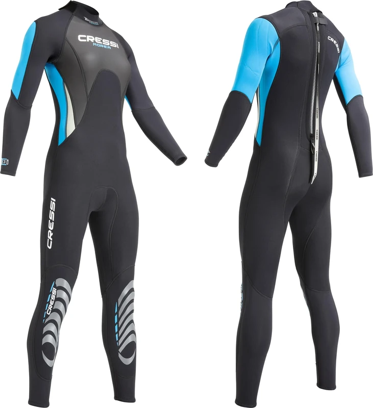 Cressi Women's Lady - All-in-one Cressi Women s Morea 3 mm Neoprene Wetsuit Black Turquoise Medium Size 3, Black/Turquoise/Silver, M UK