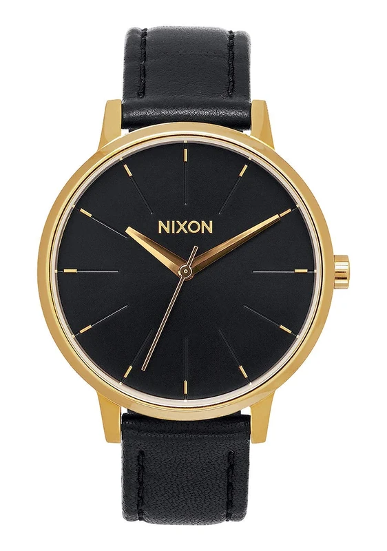 NIXON Kensington Leather A108 - Silver/Artifact - 50m Water Resistant Women's Analog Classic Watch (37mm Watch Face, 16mm Leather Band) - Image 1
