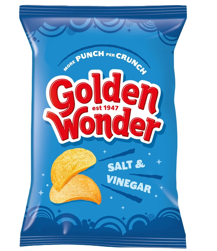 Tayto, Golden Wonder Salt and Vinegar Crisps, 32 x 32.5g