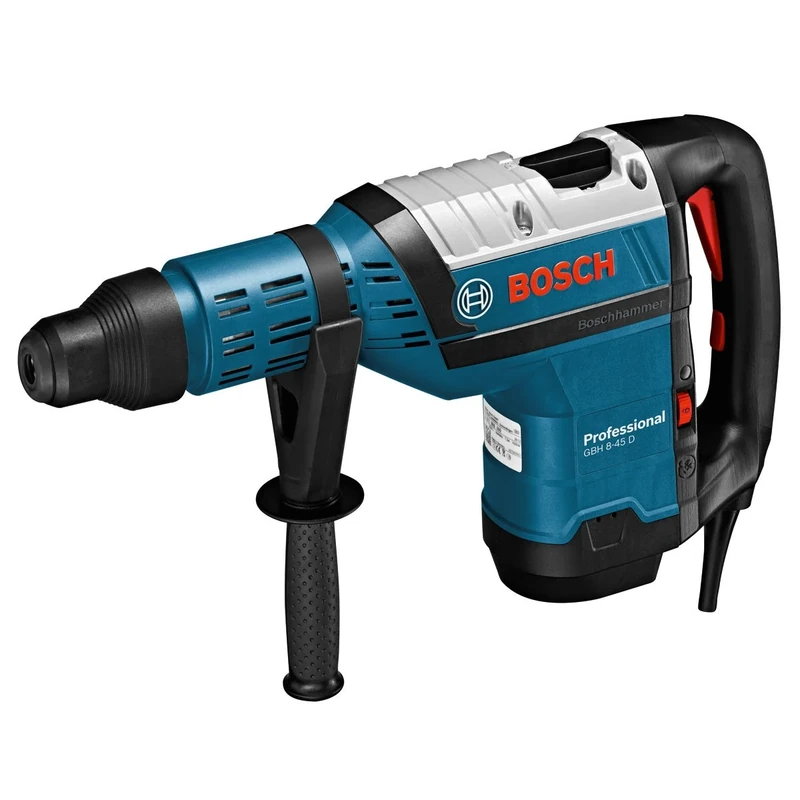 Bosch Professional Rotary Hammer GBH 8-45 D (240 V, with SDS max, 12.5 J of Impact Energy, incl. Auxiliary Handle, Grease Tube, Machine Cloth, Carrying Case)