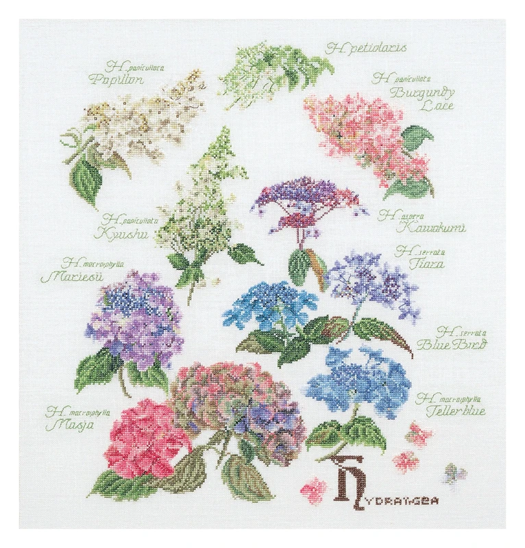 Thea Gouverneur Cross Stitch Kit, Canvas, Multi-Colour, 44x46cm