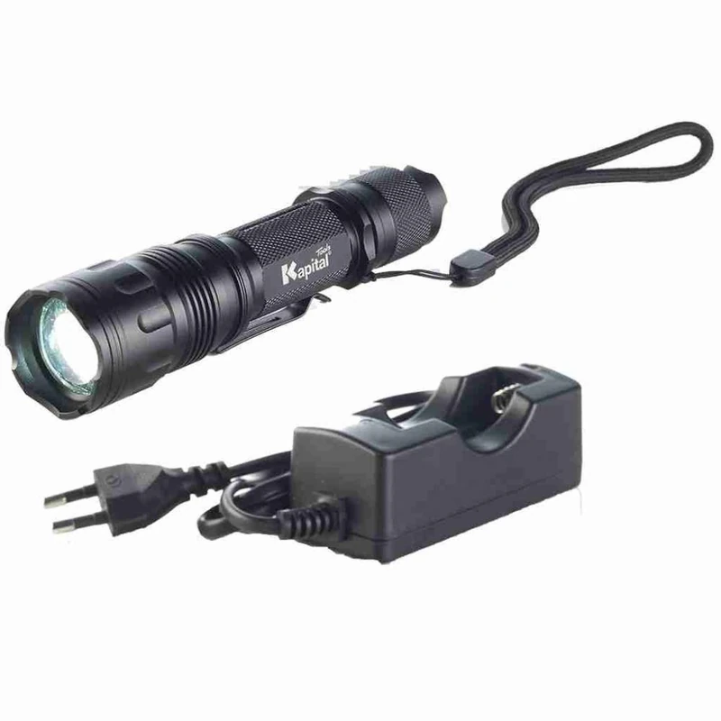 Kapital KL840CR – Pocket Torch with Battery Recharge