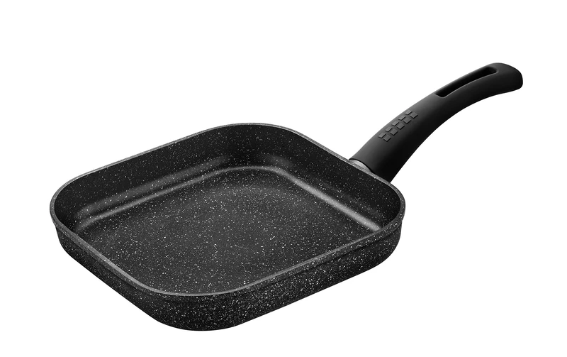 Monix Cosmos Forged Aluminium Non-Stick Flat Grill Pan, 24 cm
