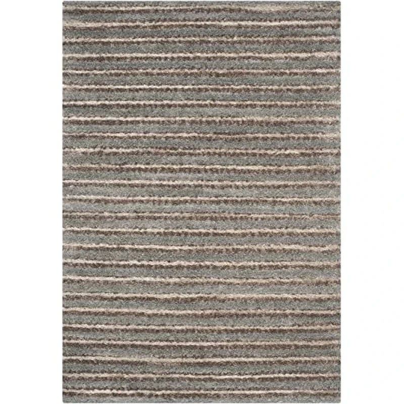 Safavieh Rio Shag Rug, Woven Polypropylene Carpet in Mocha, 200 X 300 cm