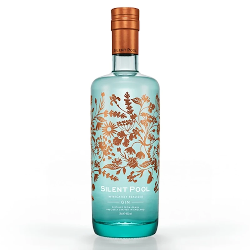 SILENT POOL - Ultra Premium London Dry Gin - Award-Winning, Crafted In England - Layered, Fragrant, Balanced - 24 Botanicals, Rich Texture - To Enjoy Over Ice - Ultimate Gin Gift - 43% ABV - 70 cl - Image 1