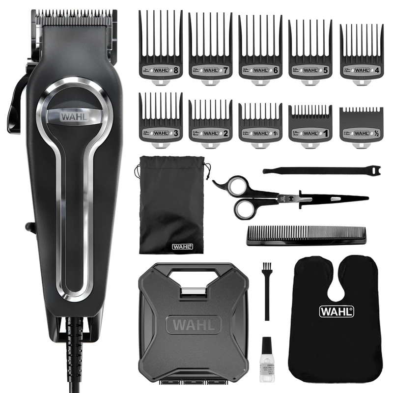 Wahl Elite Pro Hair Clipper, Men's Corded Hair Clippers, Hair Clippers for Men, DIY Haircuts, Home Hair Cutting, Men’s Head Shaver, Buzz Cut, Fading, Secure Fit Premium Cutting Combs