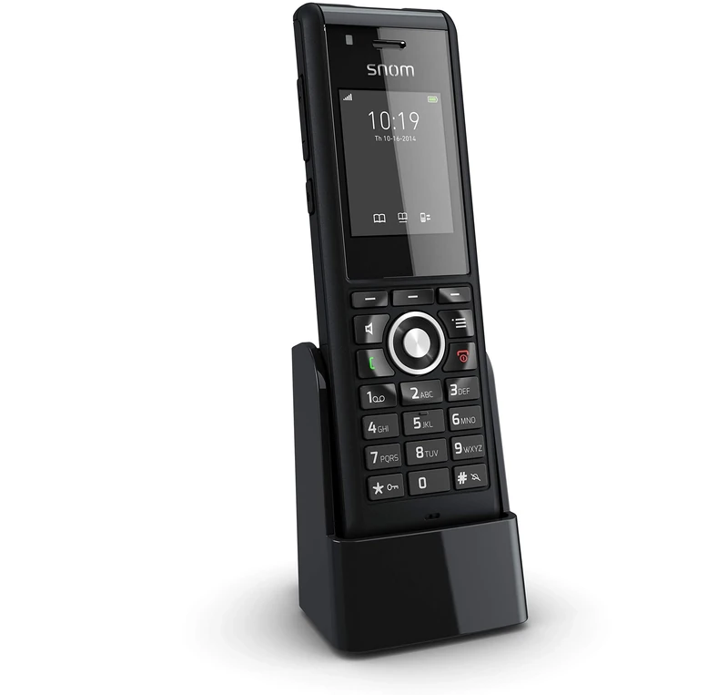 Snom M85 Industrial DECT Handset (2“ 176 x 220 px TFT,Alarm Key,3.5 mm Headset Jack,Vibration alert,illuminated keys,IP65,Bluetooth),Black,00004189