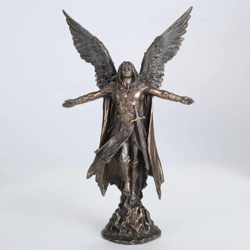 JFSM INC. Ascending Saint Michael Archangel Statue 11-inch