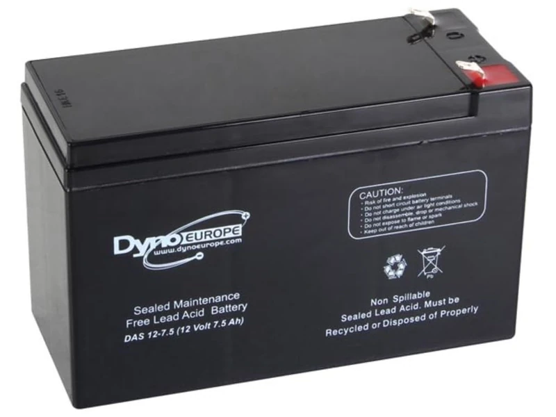 Dyno Europe DAS12-7.5 Lead Acid Battery 12V-7.5mAh 151x65x99mm - Image 1