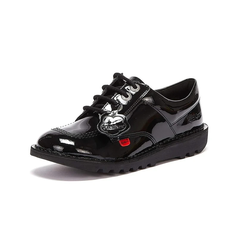 Kickers Unisex Kids Kick Lo Shoes | Extra Comfort For Your Feet | Added Durability, Black, 5 UK Child