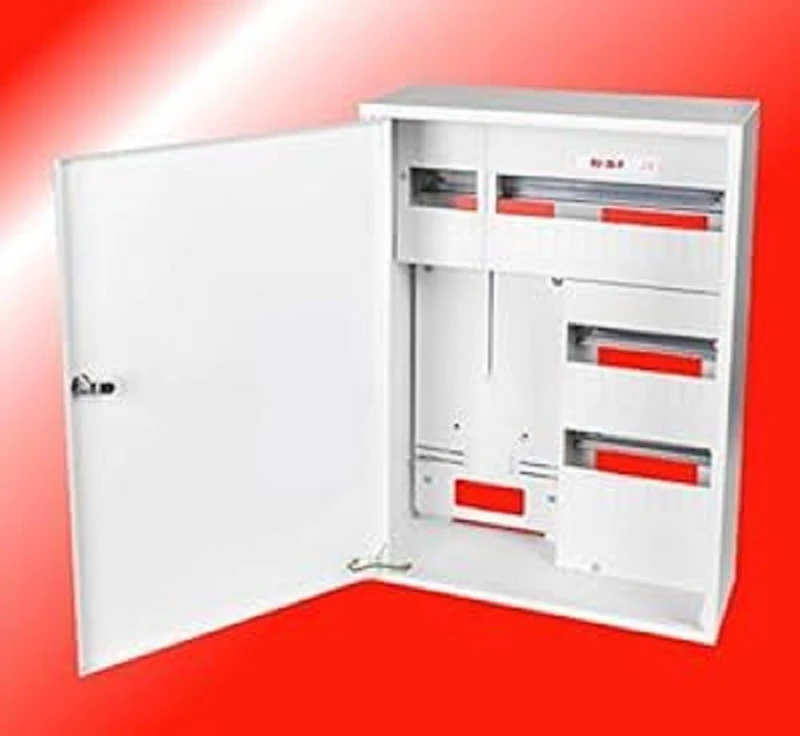 Meter Cabinet Fuse Box Distribution Box IP-30 1 x 3 Phase Counter and 36 Fuses Surface-Mounted Surface-Mounted Distributor Electricity Meter