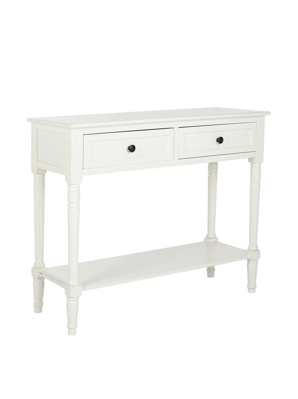 SAFAVIEH Contemporary Wooden , in Distressed and Cream, 35 X 91 X 74.93