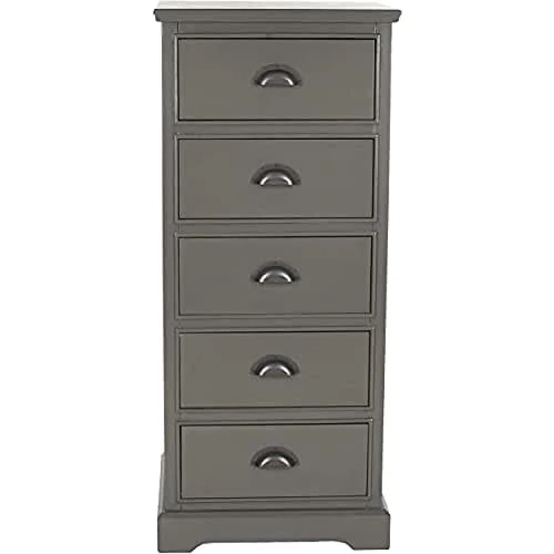 SAFAVIEH Modern Wooden Storage Chest with 6 Baskets , in Grey, 45 X 35 X 105 - Image 1