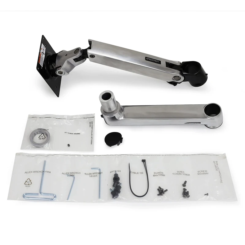 Ergotron LX Extension and Collar Kit - Mounting component (articulating arm, pole clamp, installation hardware) for LCD display - screen size: up to 32"