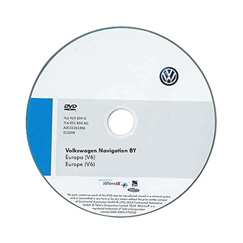 Volkswagen 3D0051859G DVD-ROM Navigation System by Europe (V6)