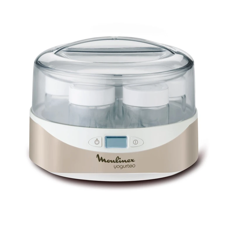 Moulinex YG231E32 Yogurteo Yogurt Maker Yogurt Maker - 7 pots Champagne Métallisé