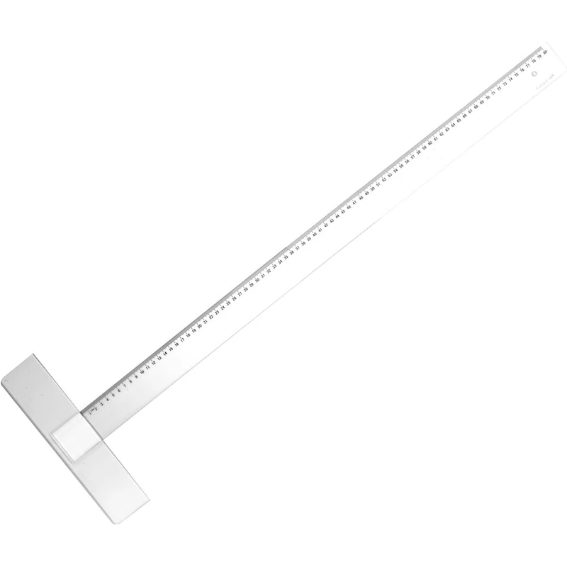 Graph'it Fixed Tee Bevelled Graduated Edge Anti-Stain 80 cm Transparent