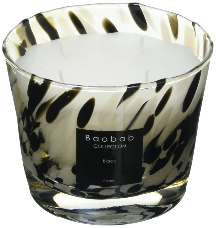 Baobab Pearls Black MAX10PB Candle, Candle Wax, 10 x 7 x 10 cm