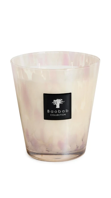 Baobab Pearls white candle, candle wax, 16 x 10 x 16 cm, model number: MAX16PW