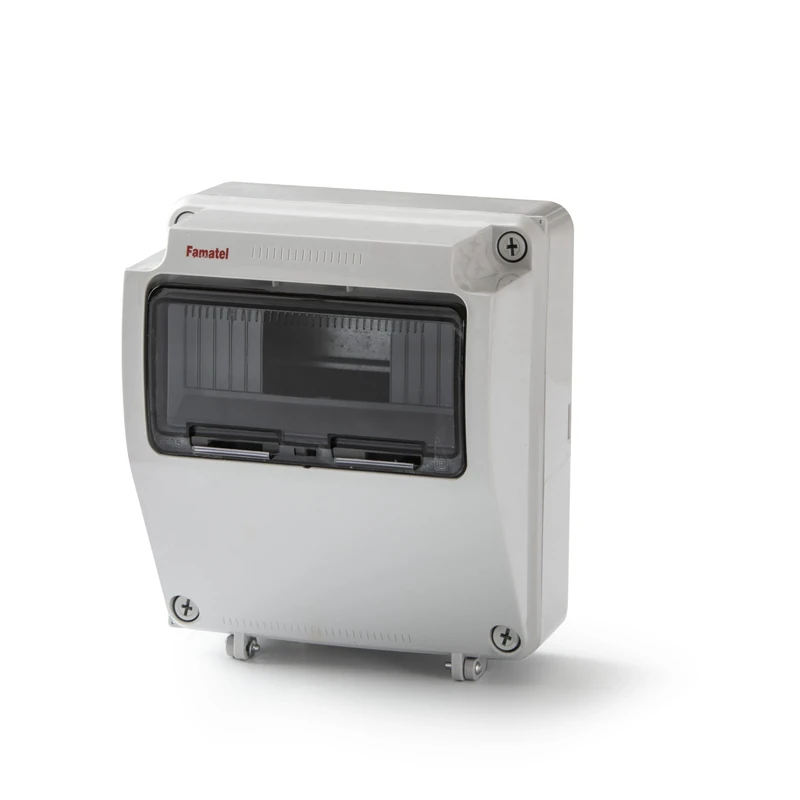 FAMATEL - Pre-Wired Industrial Box with IP65 | 9 Elements | 245x215x155 | White